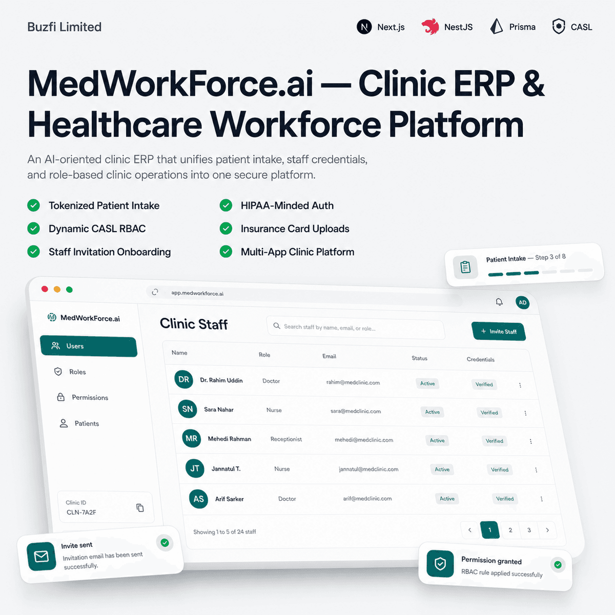 MedWorkForce.ai — Clinic ERP & Healthcare Workforce Platform